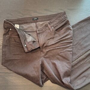 Express 34x32 Slim Straight Dark Brown Men's Chinos